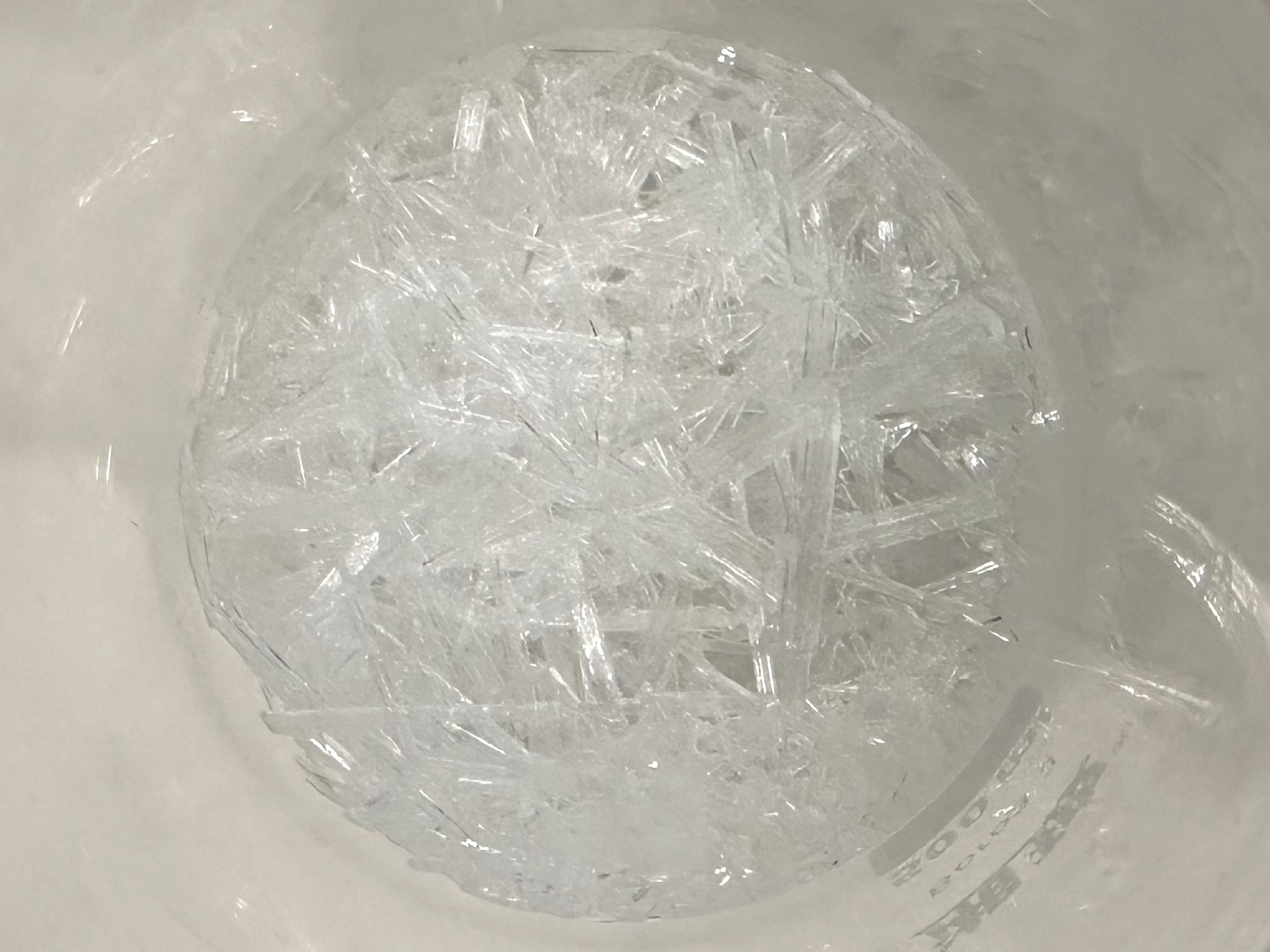 重结晶后的硝酸钾 硝酸钾重结晶后的晶体